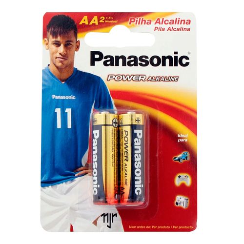 Pilha Alcalina Panasonic Power Alkaline AA Pequena LR6 2 Unidades Pilha Alcalina Panasonic Power Alkaline AA Pequena LR6 2 Unidades