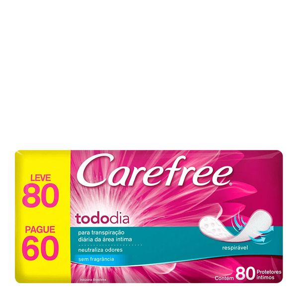 Protetor Diário Carefree Original 80 Unidades