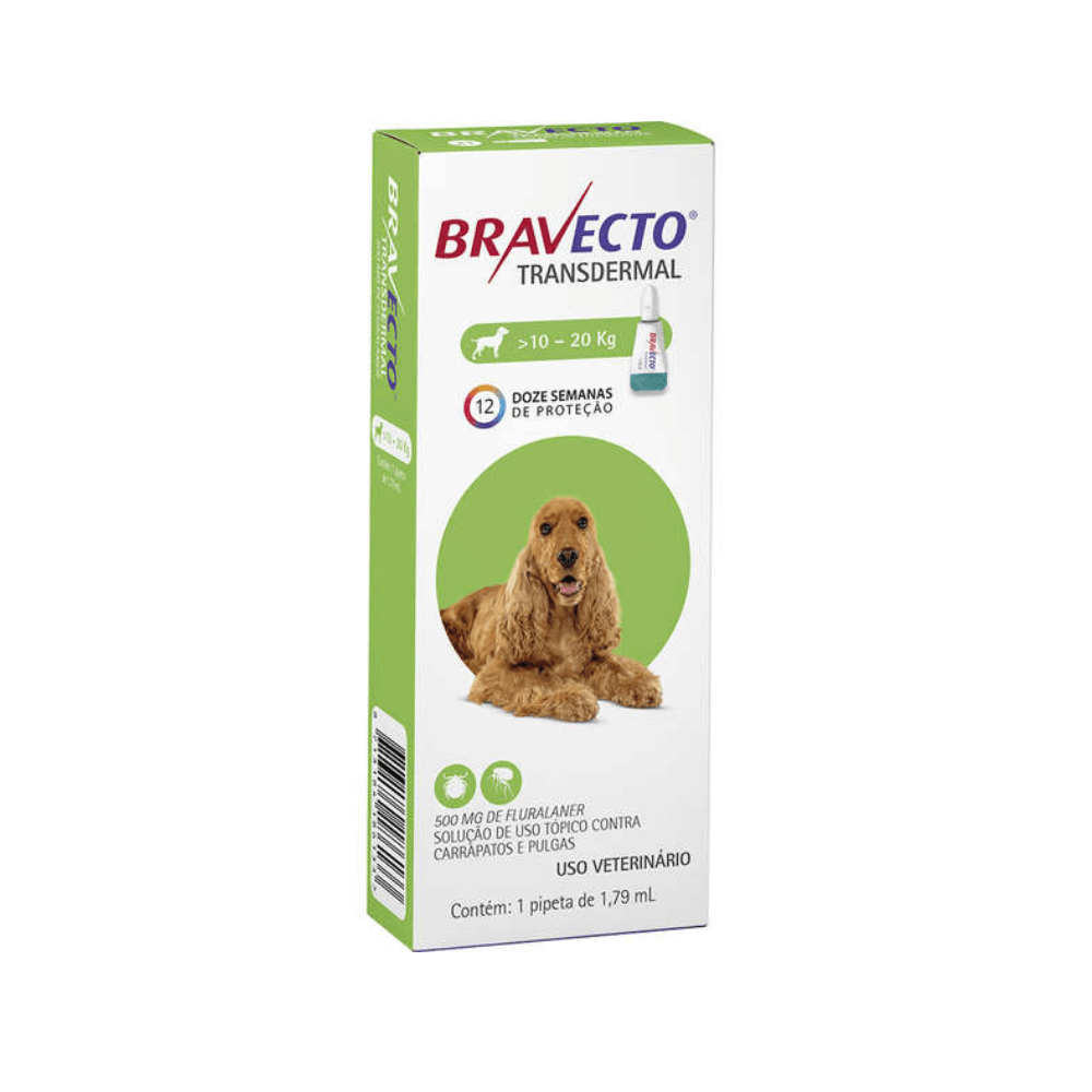 Bravecto para Cães de 10 a 20kg 500 mg - Drogaria Sao Paulo