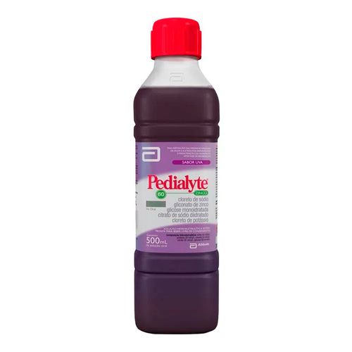 Soro para Desidratação Pedialyte Zinco 60 Uva 500ml Soro para Desidratação Pedialyte Zinco 60 Uva 500ml