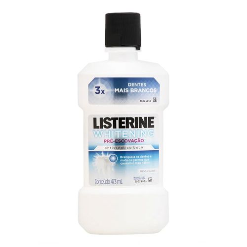 Enxaguante Bucal Listerine Whitening Pré-escovação 473ml Enxaguante Bucal Listerine Whitening Pré-escovação 473ml