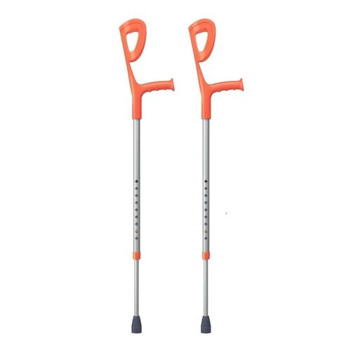 Par De Muleta Canadense Fixa Infantil Laranja Bc1507 Par De Muleta Canadense Fixa Infantil Laranja Bc1507