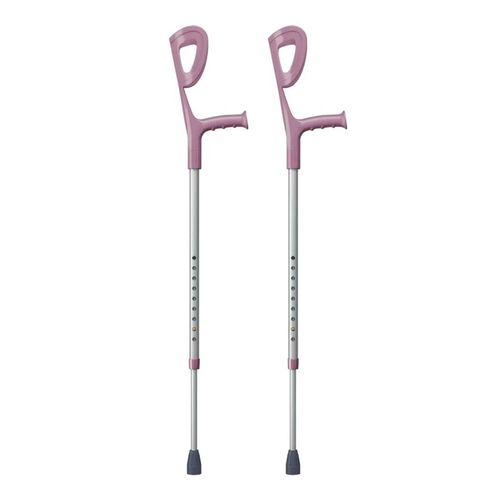 Par De Muleta Canadense Fixa Infantil Rosa Bc1507 Par De Muleta Canadense Fixa Infantil Rosa Bc1507