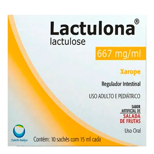 Lactulona Salada de Frutas Daiichi 10 Sachês 15ml