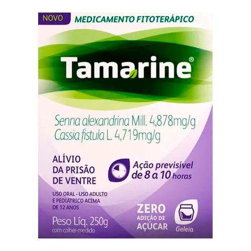 Laxante Fitoterápico Tamarine Zero Açúcar 250G Geleia