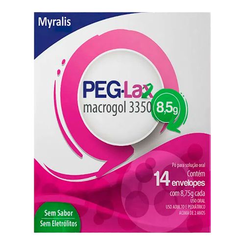 Laxante Peg-Lax 8,5g Sem Sabor 14 Envelopes