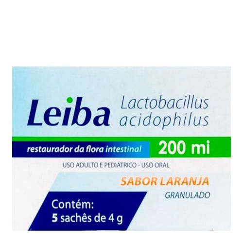 Leiba 200MI Sabor Laranja União Química 5 Sachês 4g Leiba 200MI Sabor Laranja União Química 5 Sachês 4g