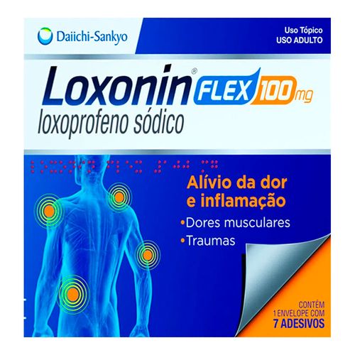 Loxonin-Flex-100mg-Daiichi-Sankyo-7-adesivos-Antidermicos Loxonin-Flex-100mg-Daiichi-Sankyo-7-adesivos-Antidermicos