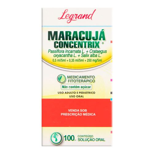 Maracujá Concentrix sem Açúcar Legrand Pharma 100ml Maracujá Concentrix sem Açúcar Legrand Pharma 100ml