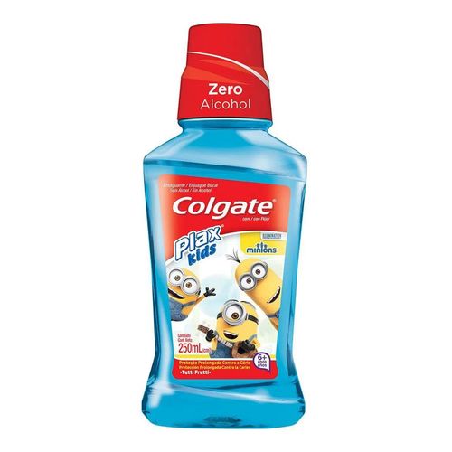 Enxaguante Bucal Colgate Plax Kids Minions Tutti Frutti 250ml