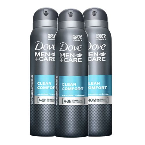 Desodorante Aerosol Dove Masculino Clear Comfort 113ml 3 Unidades Desodorante Aerosol Dove Masculino Clear Comfort 113ml 3 Unidades