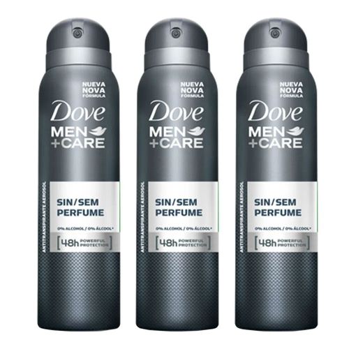 Desodorante Aerosol Dove Men Sem Perfume 89g 3 Unidades Desodorante Aerosol Dove Men Sem Perfume 89g 3 Unidades