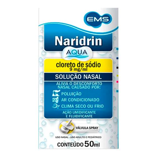 Naridrin Aqua Solução Nasal 9mg/Ml Spray 50ml Naridrin Aqua Solução Nasal 9mg/Ml Spray 50ml