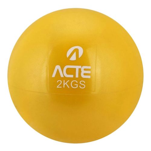 Par De Bolas Tonificadoras Com Peso 2kg Amarela T56 Acte Par De Bolas Tonificadoras Com Peso 2kg Amarela T56 Acte