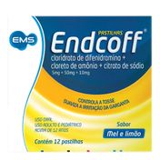 Endcof Mel e Limão EMS 12 pastilhas