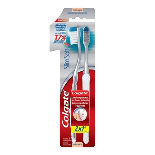 Escova Dental Colgate Slim Soft 2 Unidades Escova Dental Colgate Slim Soft 2 Unidades