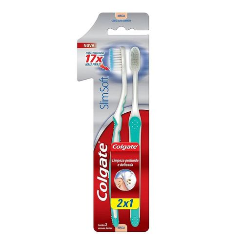 Escova Dental Colgate Slim Soft 2 Unidades Escova Dental Colgate Slim Soft 2 Unidades