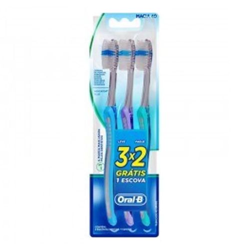 Escova Dental Oral-B Indicator Plus Macia 3 Unidades Escova Dental Oral-B Indicator Plus Macia 3 Unidades