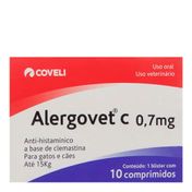Alergovet 0,7 mg com 10 Comprimidos