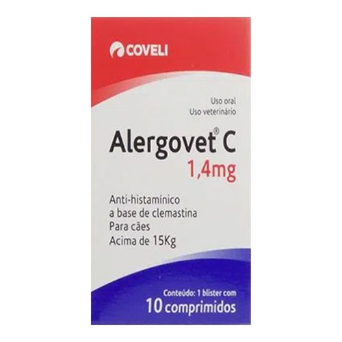 Alergovet 1,4mg com 10 Comprimidos Alergovet 1,4mg com 10 Comprimidos