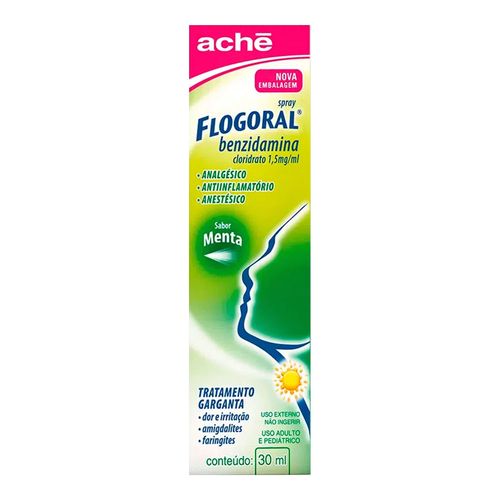 Flogoral Aché Menta Spray - 30ml