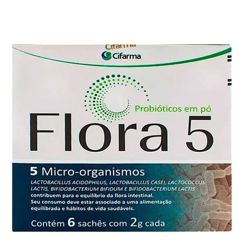 Flora 5 com 6 Sachês 2g Flora 5 com 6 Sachês 2g