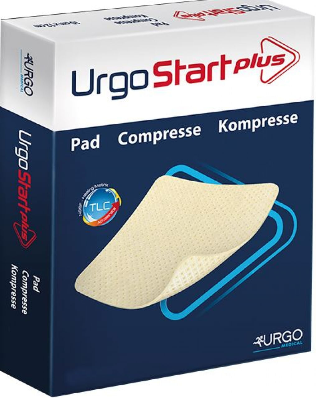 Curativo Matriz Cicatrizante TLC UrgoStart Plus Pad 10x10cm - Urgo 553122