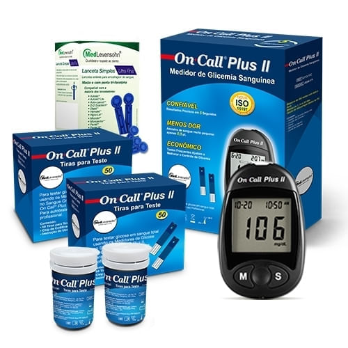 Monitor De Glicose + 100 Tiras De Glicose + 100 Lancetas preço