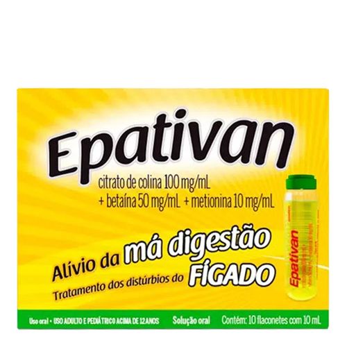 Epativan Solução Oral 10 Flaconetes com 10ml