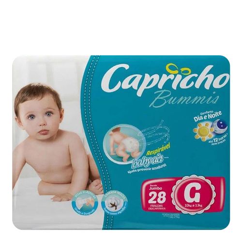 Fralda Capricho Bummis Jumbo G 28 Unidades Fralda Capricho Bummis Jumbo G 28 Unidades