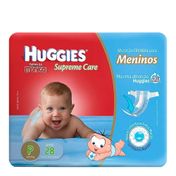 Fralda Descartável Huggies Supreme Care Masculina Pequena 28 Unidades