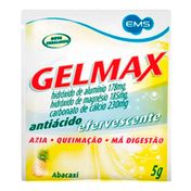 Gelmax Efervescente Sabor Abacaxi Genérico EMS 20 Sachês 5g
