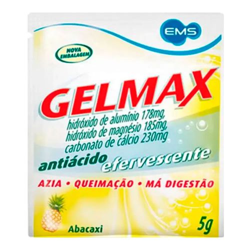Gelmax Efervescente Sabor Abacaxi Genérico EMS 20 Sachês 5g Gelmax Efervescente Sabor Abacaxi Genérico EMS 20 Sachês 5g