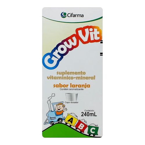 Grow Vit Infantil Cifarma Sabor Laranja 240ml Grow Vit Infantil Cifarma Sabor Laranja 240ml