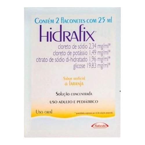 Hidrafix Laranja Takeda Pharma 2 Flaconetes com 25ml Solúvel Hidrafix Laranja Takeda Pharma 2 Flaconetes com 25ml Solúvel