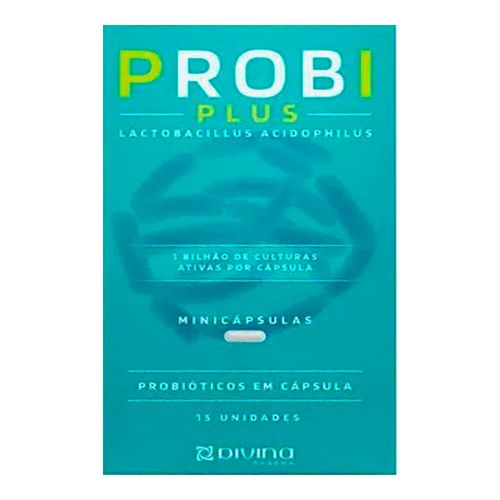 Probiótico ProbiPlus Divina Pharma 15 Cápsulas