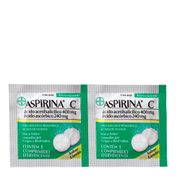 Analgésico Aspirina C 400mg Bayer Limão 2 Comprimidos