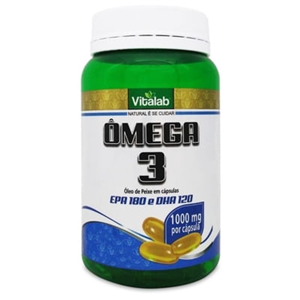 Ômega 3 1000mg EPA 120 Caps Vitalab Drogaria Sao Paulo
