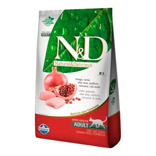 Ração ND Farmina Grain Free Frango para Gatos Adultos