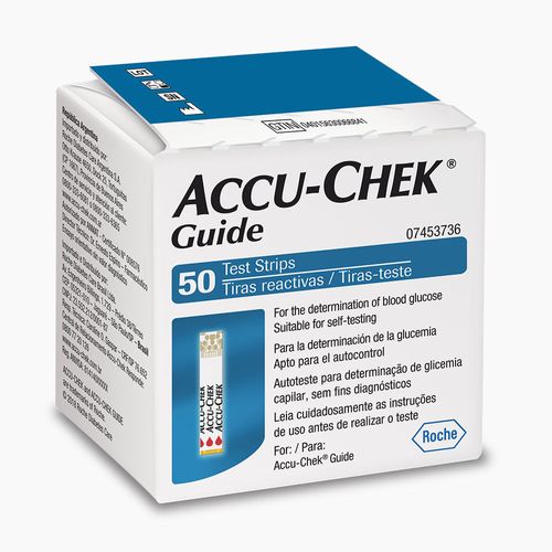 Tiras Reagentes Accu-Chek Guide Com 50 Unidades