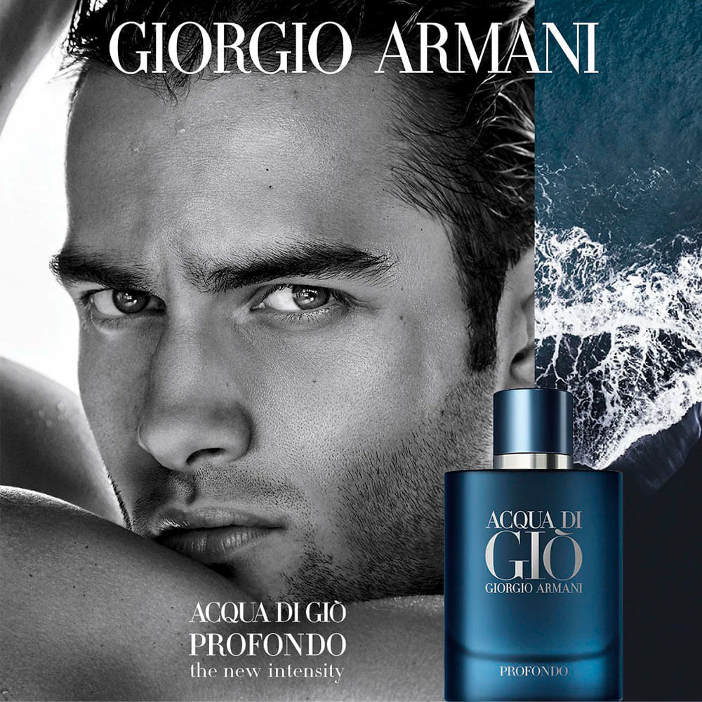 Perfume Giorgio Armani Acqua di Giò Profondo Eau de Parfum - Perfume Masculino - Drogaria Sao Paulo