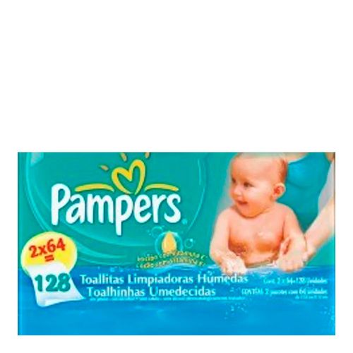 Lenços Umedecidos Pampers 128 Unidades Lenços Umedecidos Pampers 128 Unidades