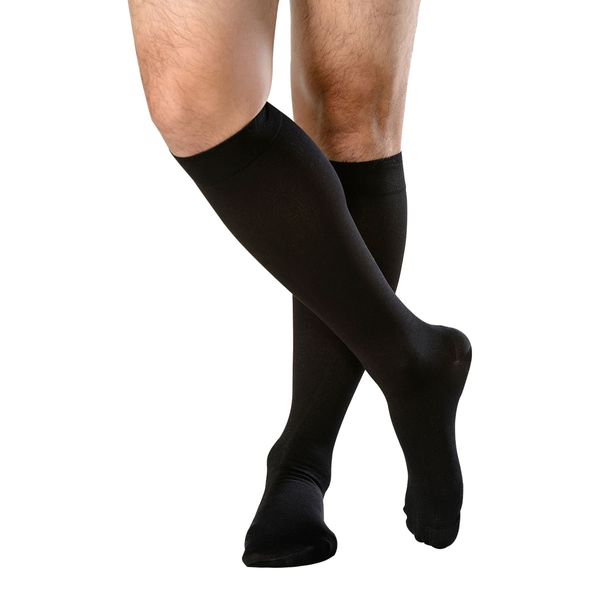 Meia 3/4 média compressão 18-21 masculina preta G - Attiva