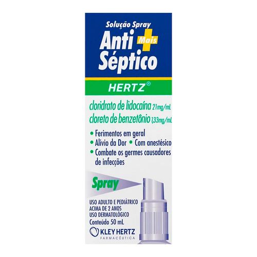 Antisséptico Hertz Spray 50ml Antisséptico Hertz Spray 50ml
