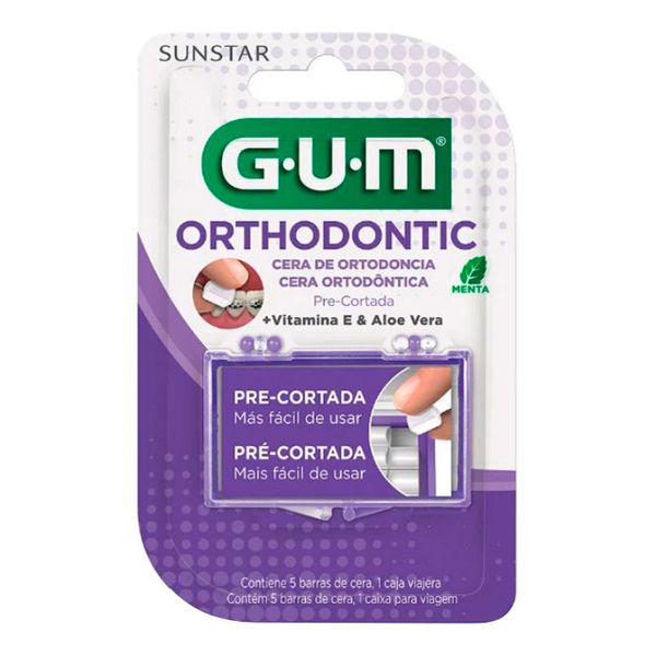 Cera Ortodôntica GUM Sabor Menta 5 Barras