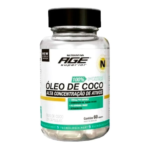 Óleo de Coco Age Nutrilatina 60 Cápsulas