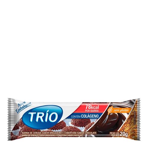 Barra de Cereais Trio Brigadeiro 1 Unidade de 20g Barra de Cereais Trio Brigadeiro 1 Unidade de 20g