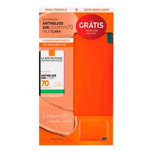 Kit Protetor Solar Facial La Roche-Posay Anthelios Aircilium Pele Clara FPS70 40g + Necessaire 1 Unidade Kit Protetor Solar Facial La Roche-Posay Anthelios Aircilium Pele Clara FPS70 40g + Necessaire 1 Unidade