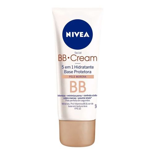 Base BB Cream Nivea Pele Morena 5 Em 1 FPS 10 54g Base BB Cream Nivea Pele Morena 5 Em 1 FPS 10 54g