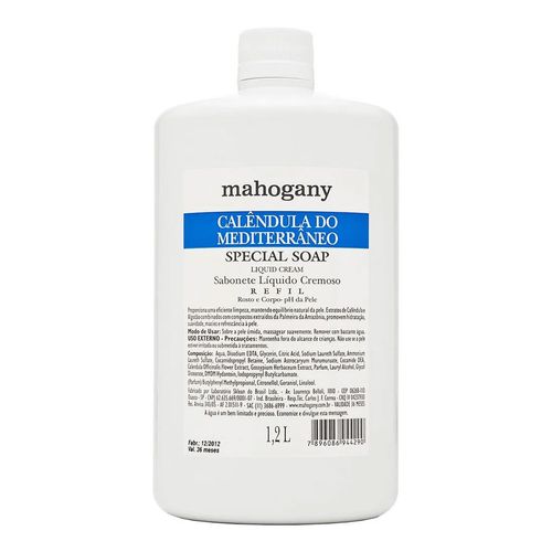 Sabonete Líquido Refil Calêndula do Mediterrâneo Mahogany 1,2L Sabonete Líquido Refil Calêndula do Mediterrâneo Mahogany 1,2L